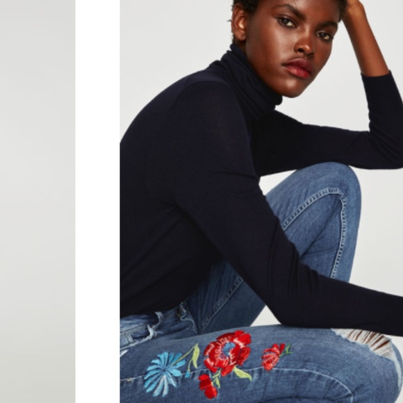 ZARA Low-rise Jeans:Blue, US 8/EUR 40 - Picture 3 of 6